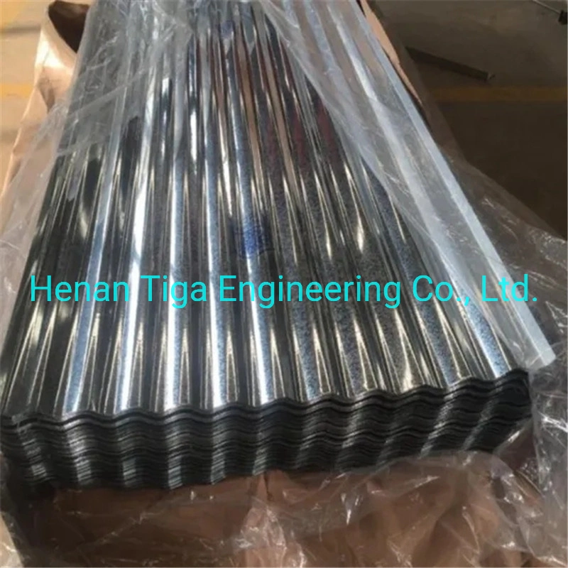 0.12-0.6mm White Zinc Coated Zero Regular Spangle Hot Dipped Corrugated Galvanized Roofing Sheet