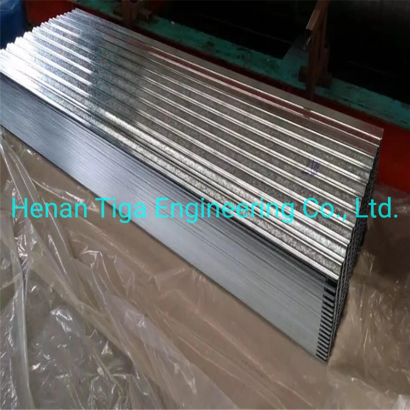 0.12-0.6mm White Zinc Coated Zero Regular Spangle Hot Dipped Corrugated Galvanized Roofing Sheet