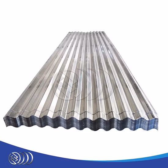 Folha de telhado de metal galvanizado revestido de zinco Folha de telhado de metal corrugado